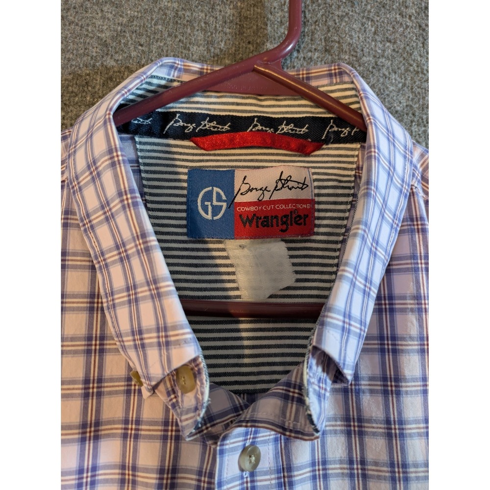 Wrangler‎ Shirts Men 3XL George Strait Cowboy Cut Plaid Button Down Lot of 2 - Picture 16 of 16